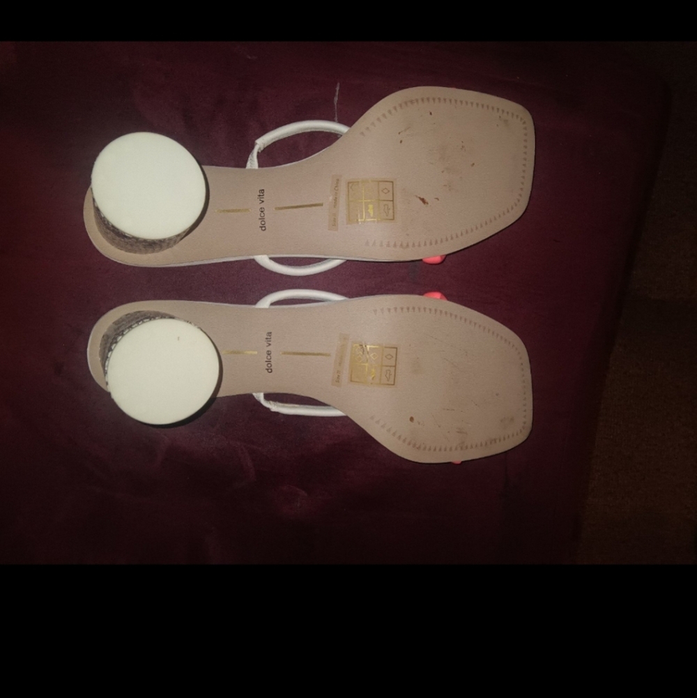 DOLCE VITA Noles Strappy Snakeskin Sandals - Picture 7 of 8